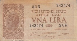 Banconote  Lire. Una, - Repubblica Italiana. - Otros & Sin Clasificación