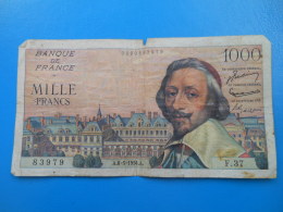 1000 Francs Richelieu 6-5-1954 N°83979 Fayette 42/5 TB Cote 25€ - 1 000 F 1953-1957 ''Richelieu''