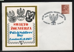 GB POLONICA 1977 POLISH SOLDIERS DAY REGIMENTAL COLOURS COVER Army World War 2 WW2 Poland Polska Polen Pologne - Autres & Non Classés
