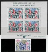TAAF-1989 Stamp Michel # 256 + BL.1 - MNH(**) - Unused Stamps