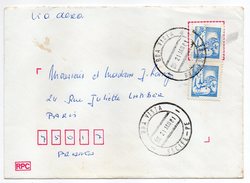 Brésil -1981--Lettre De BOA VISTA (Recife) Pour PARIS (France)--paire De Timbres Sur Lettre-- Beau Cachet - Covers & Documents