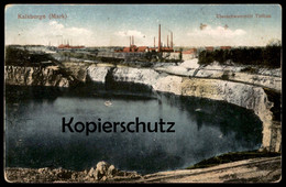 ALTE POSTKARTE KALKBERGE MARK ÜBERSCHWEMMTER TIEFBAU Rüdersdorf Industrie Ansichtskarte Postcard AK Cpa - Ruedersdorf