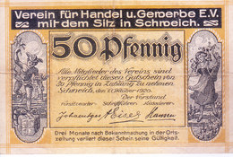 REICH GERMANY / NAZI GERMANY 1920 CINDERELLA OR BANK NOTE - 50 PFENNING, IMAGE OF 1906 BRIDGE ON BACK SIDE - Sonstige & Ohne Zuordnung