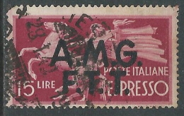 1947-48 TRIESTE A ESPRESSO USATO DEMOCRATICA 15 LIRE - L18 - Express Mail