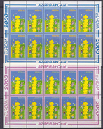 Europa Cept 2000 Azerbaijan 2v 2 Sheetlets  ** Mnh (F6134) - 2000