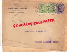 BELGIQUE- PERUWELZ- LA MAROQUINERIE NATIONALE- LAINES- A MR. LE MAIRE DE CHALONS SUR MARNE-1920 - 1900 – 1949