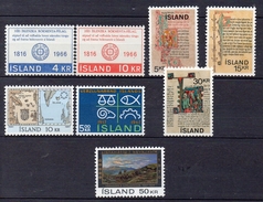 ISLANDE  Timbres Neufs **  De 1966 à 1970 ( Ref 154 A8 ) - Ungebraucht