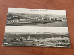 Wünschendorf Mit Bahnhof Elster Bei Greiz Postkarte - Greiz