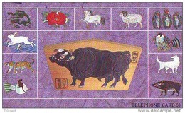 Télécarte TAUREAU * VACHE (685) COW * BULL * KOE * STIER * ZODIAQUE * ZODIAC * STERNZEICHEN * HOROSCOOP * PHONECARD - Kühe