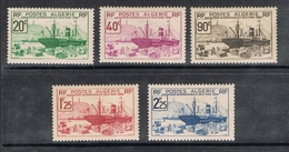 ALGERIE N°153 A 157 N* - Oblitérés