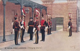 POSTCARD MILITAR MILITARY MILITAIRE . 5th ROYAL IRISH LANCERS ( CHANGING GUARD ) - Otros & Sin Clasificación