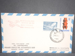 ARGENTINE  - Enveloppe Commémorative De La Traversée Atlantique Par Mermoz /Dabry /Gimié En 1970 - L 6632 - Brieven En Documenten