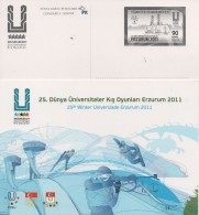 Turkey, Winter Univerziada 2011, Ski Flights, Biathlon, Snowboarding, Stationery - Ganzsachen