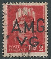 1945-47 TRIESTE AMG VG USATO IMPERIALE 2 LIRE - L14 - Afgestempeld