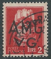 1945-47 TRIESTE AMG VG USATO IMPERIALE 2 LIRE - L22 - Used