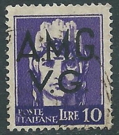 1945-47 TRIESTE AMG VG USATO IMPERIALE 10 LIRE - L10 - Gebraucht