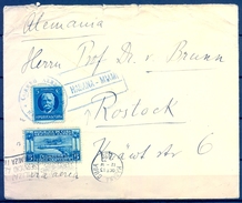 1930 , CUBA , LA HABANA - ROSTOCK ( ALEMANIA ) , CORREO AÉREO LA HABANA - MIAMI , YV. 178 , AER. 1 - Storia Postale
