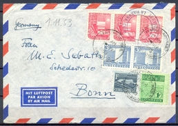 1953 , CUBA , MARIANAO - BONN , CORREO AÉREO . - Briefe U. Dokumente