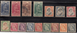 Complete Set Used QEII,  New Zealand 1953, (9d Cond., Pin Hole) As Scan - Fiscali-postali