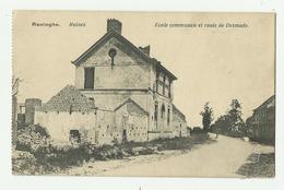 Reninge  *  Ruines - Ecole Communale Et Route De Dixmude - Lo-Reninge