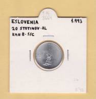 ESLOVENIA   20  STOTINOV   1.993  AL  KM#8   SC/UNC    DL-8664 - Slovenia