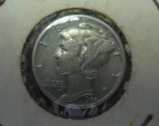 USA - Etats Unis D´ Amérique @ TEN CENTS MERCURY Mercure De 1944 @ Silver Argent 2,5 G. à 90% - 1916-1945: Mercury (kwik)