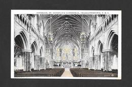 CHARLOTTETOWN - ILE DU PRINCE ÉDOUARD - P. E. I. - INTERIOR ST DUNSTAN'S CATHEDRAL - 1910 - 1920s - VALENTINE BLACK - Charlottetown