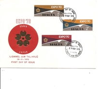 Exposition De Osaka -1970( FDC De Malte à Voir) - 1970 – Osaka (Japan)