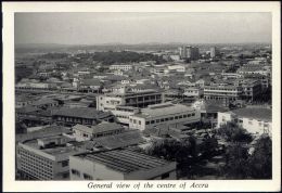 Ghana, ACCRA, General View Of Town Centre (1950s) RPPC - Ghana - Gold Coast