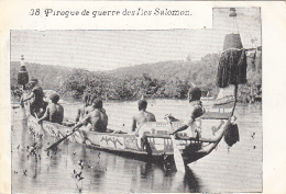 Océanie - Iles Salomon - Précurseur 1ère Série - Pirogue De Guerre - N° 38 - Salomon