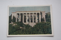 AZERBAIJAN  - Old Postcard - BAKU. Stalin Museum With Rare Stalin Monument - 1954 - Azerbeidzjan