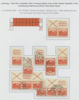 1932 Welfare Fund - An Excellent Display Of Combinations From Sheets From Which Panes 1 & 2 Were Made For The 2rm Ca - Sonstige & Ohne Zuordnung