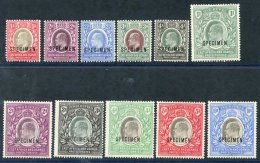 EAST AFRICA & UGANDA 1903-04 CCA 1a, 2a, 2½a, 3a & 4a, CCC 1r, 2r, 3r, 4r, 5r & 10r, All Optd SPECIME - Sonstige & Ohne Zuordnung