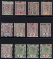 1896-97 CCA Set To 5s M, SG.41/52 (12) Cat. £180 - Sonstige & Ohne Zuordnung