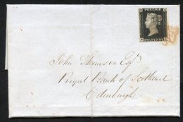 1840 Sep 21st Cover From Birmingham To Edinburgh, Franked Pl.4 NL, Good To Huge Margins, Tied Red MC, Reverse Despatch & - Sonstige & Ohne Zuordnung