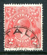 Australia 1918-23 KGV Heads (2nd Wmk.) - 2d Bright Rose Scarlet Used (SG 63) - Used Stamps