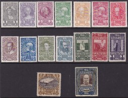 Austria 1910 Kaisers Birthday Sc 128-144 Mint Hinged (missing 2kr)5kr And 10kr Signed - Ungebraucht