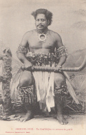 Océanie - Archipel Fidji - Précurseur -  Chef Fidjien En Costume De Guerre - Editeur Bergeret - Fiji