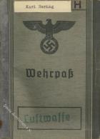 WK II Militär - Dokumente Wehrpass LUFTWAFFE, Eintragung Oktober Medaille 1938, Kriegserinnerungsmedaille AFRIKA-Fe - Non Classificati