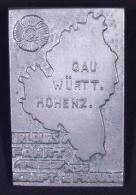 WK II Anstecknadel KdF Gau  Württ. Hohenz. Urlaubsfahrt 1937 I-II - Non Classificati