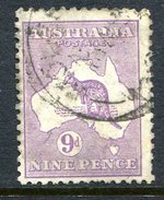 Australia 1929 KGV Roos (Wmk. Mult. Crown A) - 9d Violet Used (SG 108) - Oblitérés
