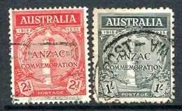Australia 1935 20th Anniversary Of Gallipoli Landing Set Used (SG 154-155) - Oblitérés
