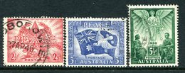 Australia 1946 Victory Commemoration Set Used (SG 213-215) - Used Stamps