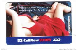 Germany - D2 Vodafone - Call Now Card - Sexy Girl - V15.2 - Date 07/02 - GSM, Cartes Prepayées & Recharges