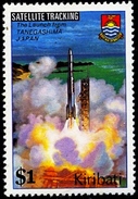 SPACE-SATELLITE TRACKING-THE LAUNCH FROM TANEGASHIMA, JAPAN-KIRIBATI-MNH-H1-46 - Oceanía