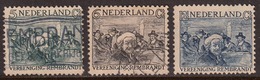Netherlands 1930 Cancelled, Sc# B41-B43, Mi 233-235 - Usados