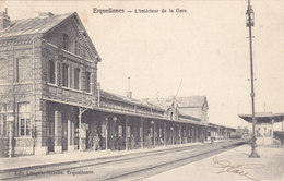 Erquelinnes - L'Intérieur De La Gare (animée, 1905) - Erquelinnes