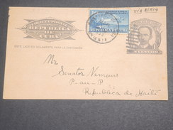 CUBA - Entier Postal De Santiago De Cuba Pour Port Au Prince En 1939 - L 7175 - Storia Postale