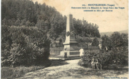 BROUVELIEURES .... MONUMENT ELEVE A LA MEMOIRE DES CORPS FRANCS DES VOSGES EN 1870 - Brouvelieures