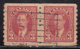 3c Pair Coil Issue ?? KGVI Series, Canada Used , 1937, As Scan - Rollen